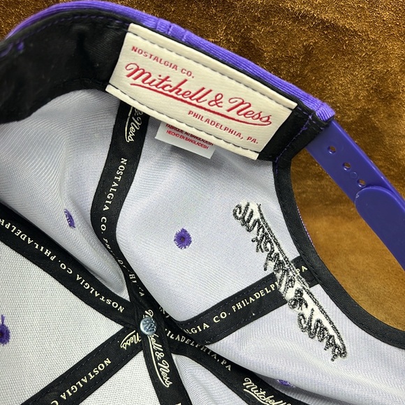 Toronto Raptors Satin Snapback Hat Mitchell & Ness - Picture 9 of 10